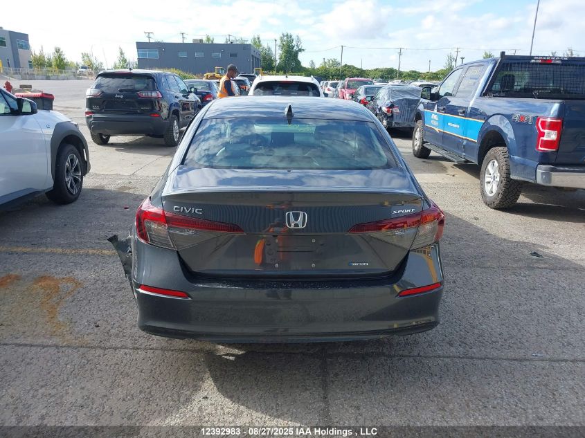 2025 Honda Civic Hybrid VIN: 2HGFE4F88SH006709 Lot: 12392983