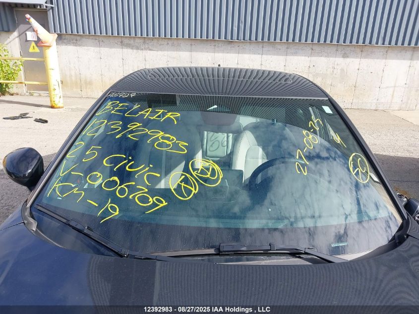 2025 Honda Civic Hybrid VIN: 2HGFE4F88SH006709 Lot: 12392983