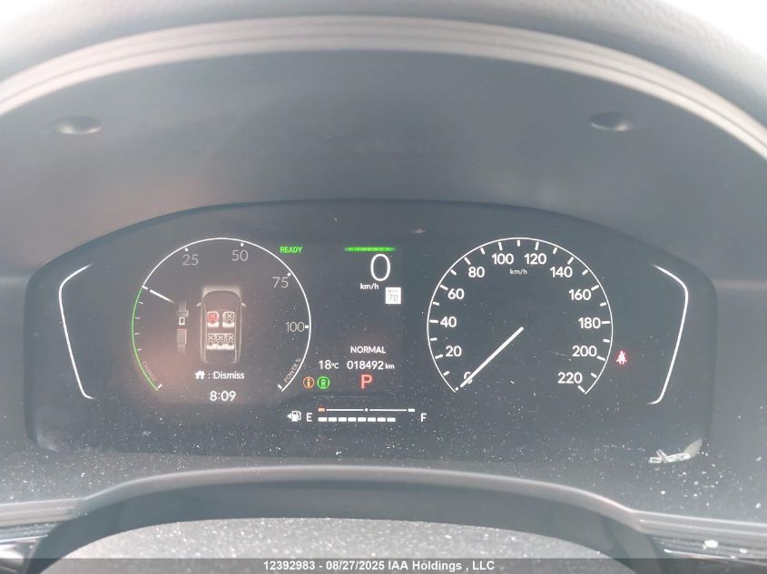 2025 Honda Civic Hybrid VIN: 2HGFE4F88SH006709 Lot: 12392983