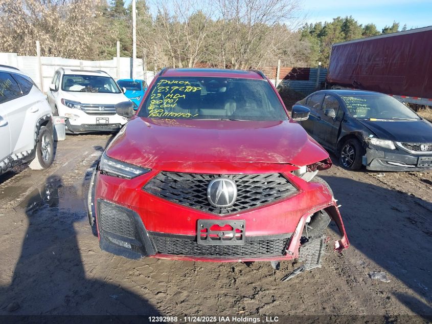 2025 Acura Mdx VIN: 5J8YE1H94SL800901 Lot: 12392988