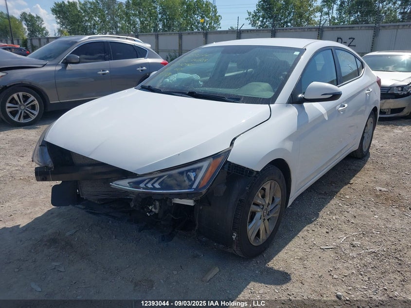 2020 Hyundai Elantra Preferred Auto Ivt white sedan null KMHD84LF4LU072409 photo #3