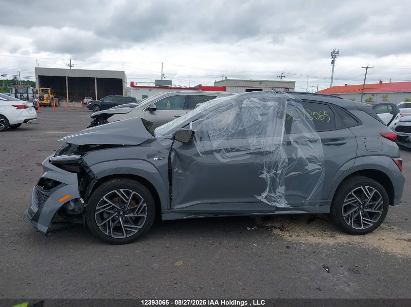 2022 Hyundai Kona N Line VIN: KM8K3CA31NU779060 Lot: 12393065