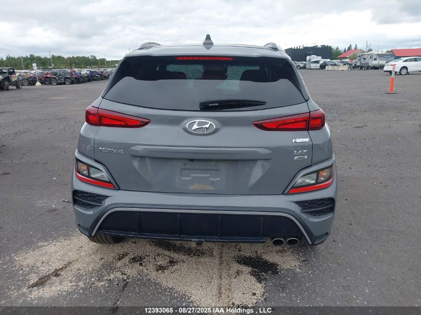 2022 Hyundai Kona N Line VIN: KM8K3CA31NU779060 Lot: 12393065