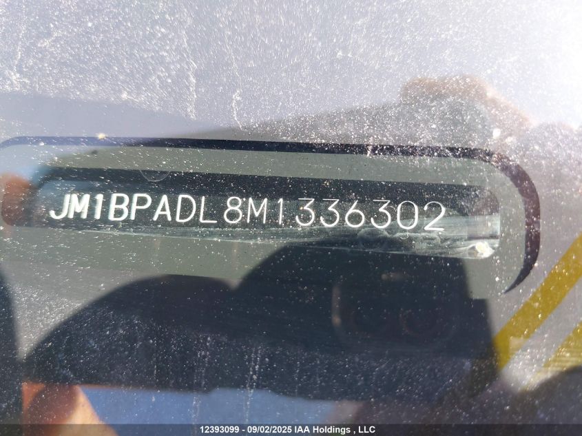 2021 Mazda 3 Premium VIN: JM1BPADL8M1336302 Lot: 12393099