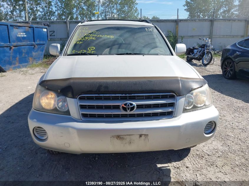 2003 Toyota Grand Highlander VIN: JTEHF21A230104106 Lot: 12393190