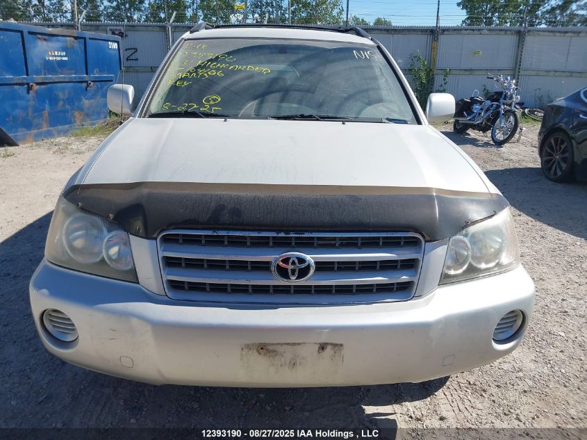 2003 Toyota Grand Highlander VIN: JTEHF21A230104106 Lot: 12393190