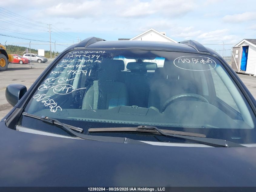 2010 Hyundai Santa Fe Gl 3.5 VIN: 5NMSGDAG6AH360480 Lot: 12393284