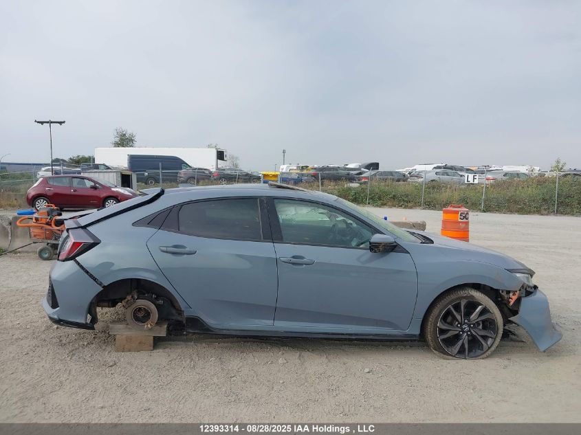 2018 Honda Civic Sport Touring VIN: SHHFK7G93JU303793 Lot: 12393314