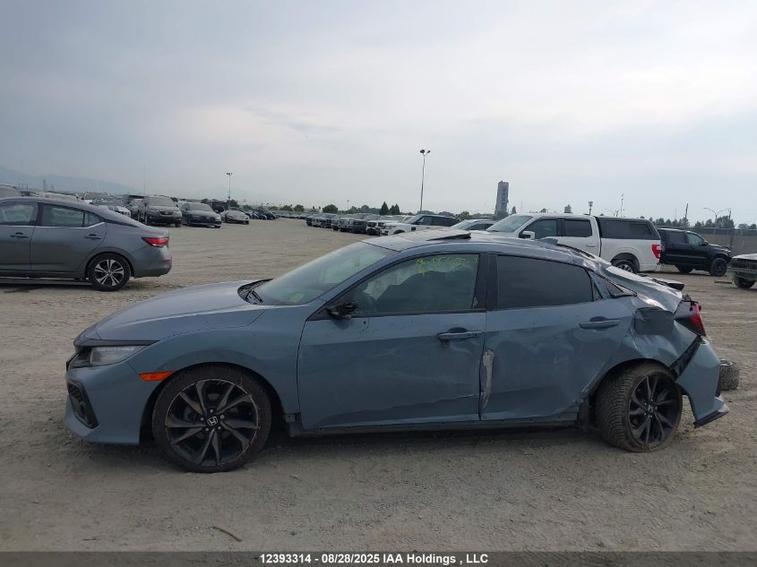 2018 Honda Civic Sport Touring VIN: SHHFK7G93JU303793 Lot: 12393314