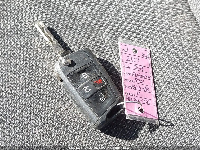 2019 Volkswagen Jetta 1.4 Tsi Comfortline VIN: 3VWC57BU2KM050919 Lot: 12393333