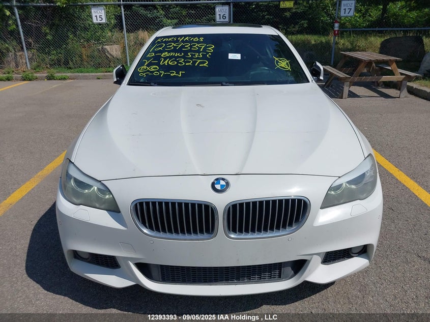 2012 BMW 535 Xi VIN: WBAFU7C5XCDU63272 Lot: 12393393