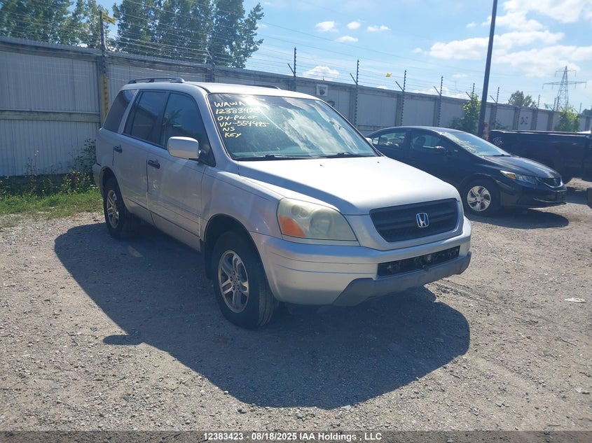 2HKYF18454H554495 2004 Honda Pilot Ex auction photo 1
