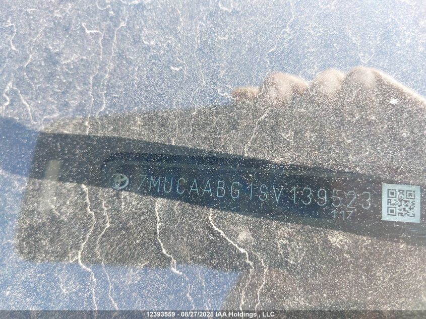 2025 Toyota Corolla Cross Le VIN: 7MUCAABG1SV139523 Lot: 12393559