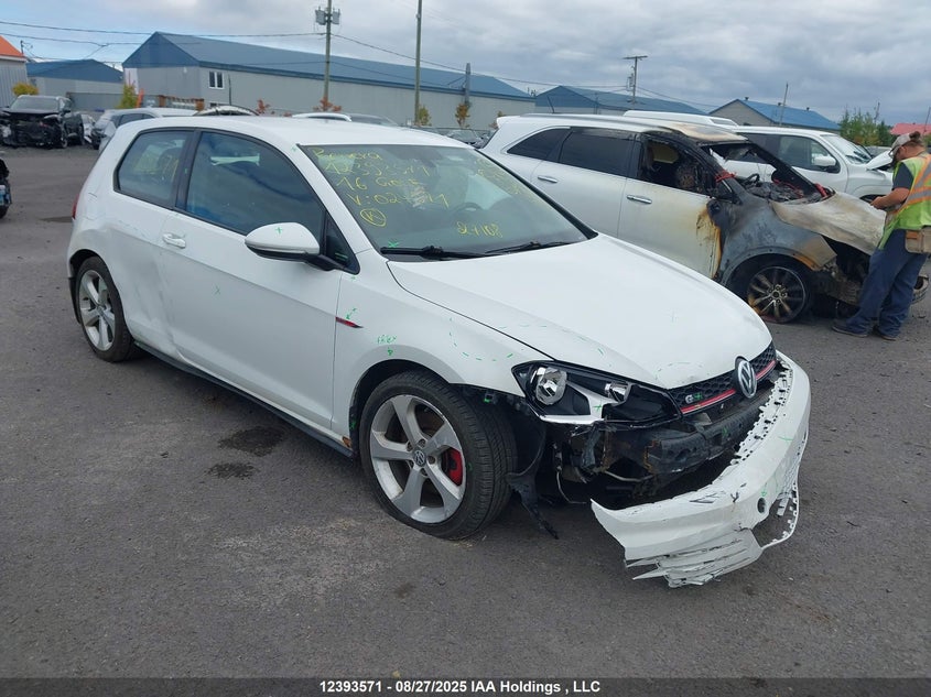 3VWTT7AU8GM024971 2016 Volkswagen Golf Gti 3-Door/3-Door Autobahn auction photo 1