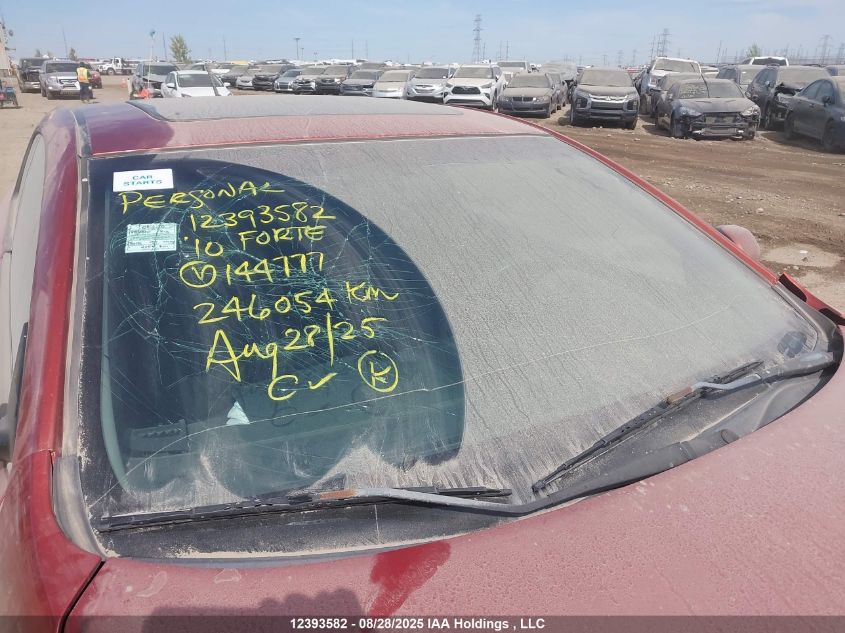 2010 Kia Forte Ex VIN: KNAFU6A29A5144777 Lot: 12393582