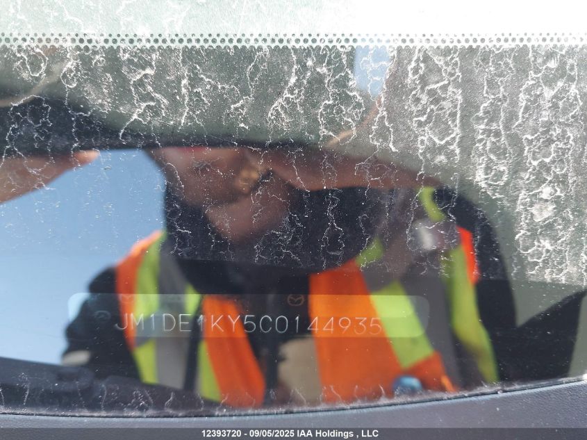 2012 Mazda Mazda2 VIN: JM1DE1KY5C0144935 Lot: 12393720