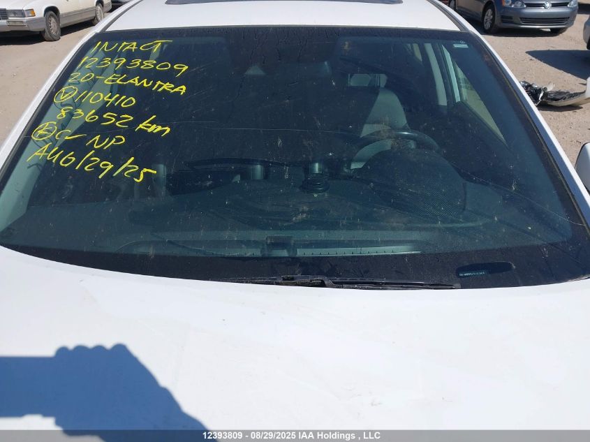 2020 Hyundai Elantra Sel/Value/Limited VIN: KMHD84LF5LU110410 Lot: 12393809