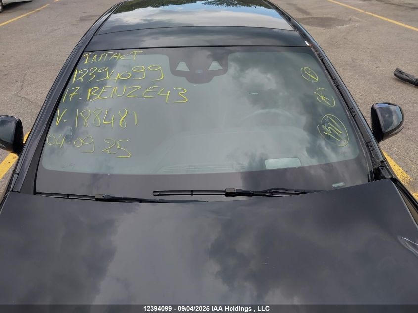 2017 Mercedes-Benz Amg E 43 4Matic VIN: WDDZF6EB5HA188481 Lot: 12394099