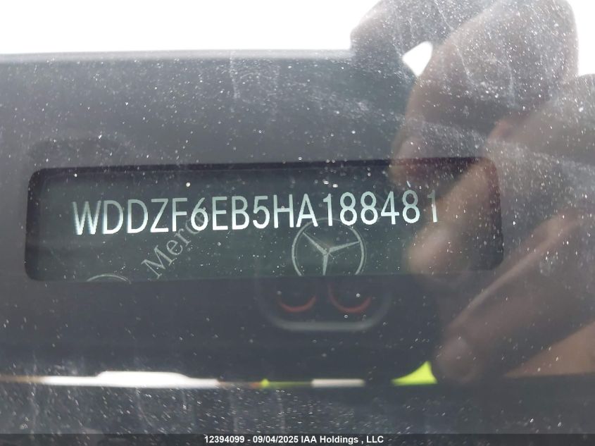 2017 Mercedes-Benz Amg E 43 4Matic VIN: WDDZF6EB5HA188481 Lot: 12394099