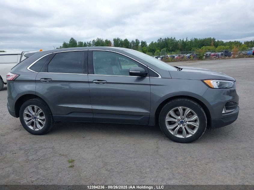 2022 Ford Edge Titanium VIN: 2FMPK4K92NBA76090 Lot: 12394236