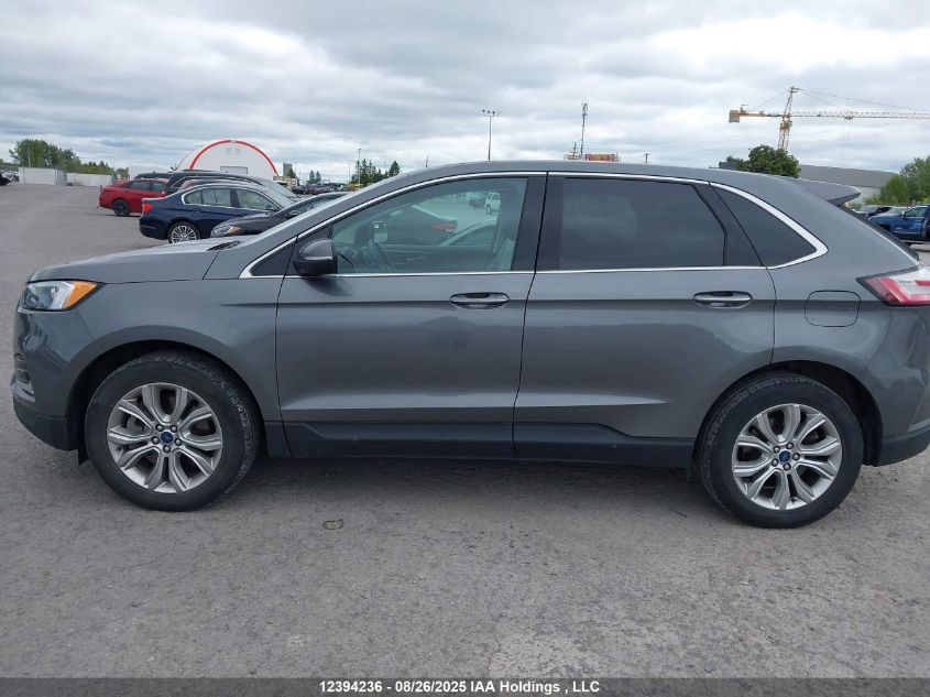 2022 Ford Edge Titanium VIN: 2FMPK4K92NBA76090 Lot: 12394236