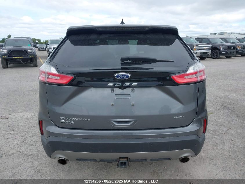 2022 Ford Edge Titanium VIN: 2FMPK4K92NBA76090 Lot: 12394236