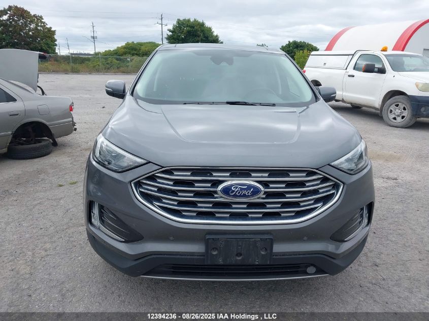 2022 Ford Edge Titanium VIN: 2FMPK4K92NBA76090 Lot: 12394236
