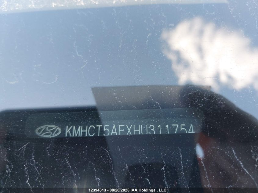 2017 Hyundai Accent Se VIN: KMHCT5AEXHU311754 Lot: 12394313