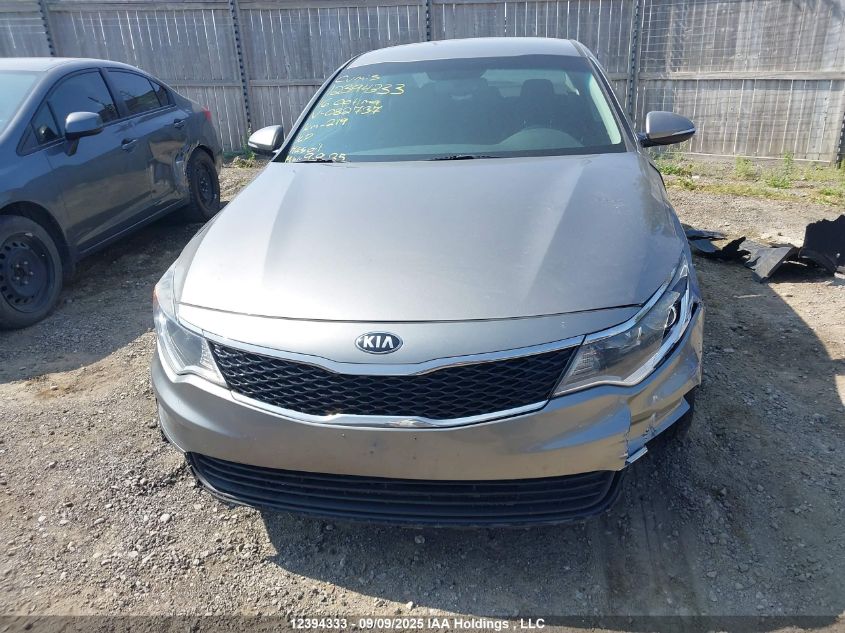 2016 Kia Optima Lx/Lx+ VIN: 5XXGT4L33GG082737 Lot: 12394333