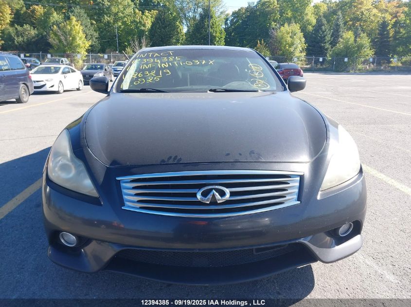 2011 Infiniti G37X VIN: JN1CV6EL0BM263219 Lot: 12394385