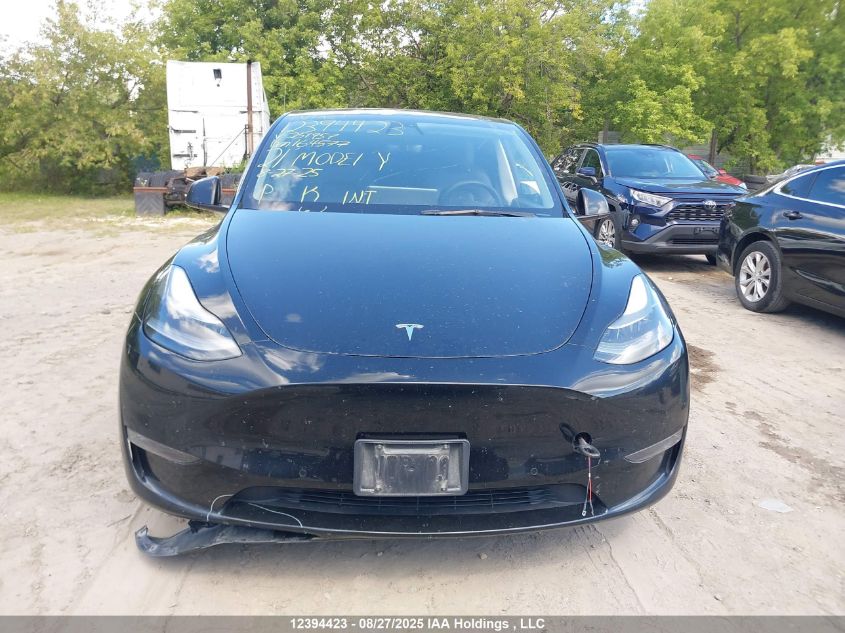 2021 Tesla Model Y Performance VIN: 5YJYGDEFXMF251957 Lot: 12394423