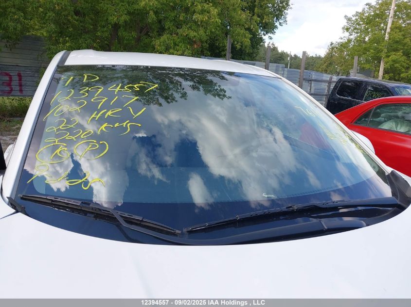 2022 Honda Hr-V Lx VIN: 3CZRU6H38NM102917 Lot: 12394557