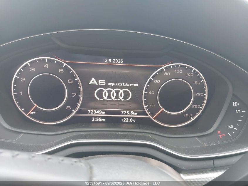 2018 Audi A5 2.0T Technik VIN: WAUCNCF59JA126143 Lot: 12394591