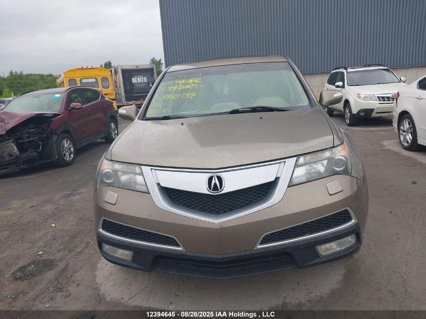 2011 Acura Mdx Technology VIN: 2HNYD2H69BH000437 Lot: 12394645