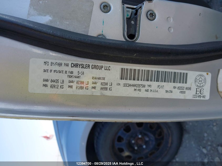 1B3CB4HA0AD597500 2010 DODGE CALIBER photo no. 18