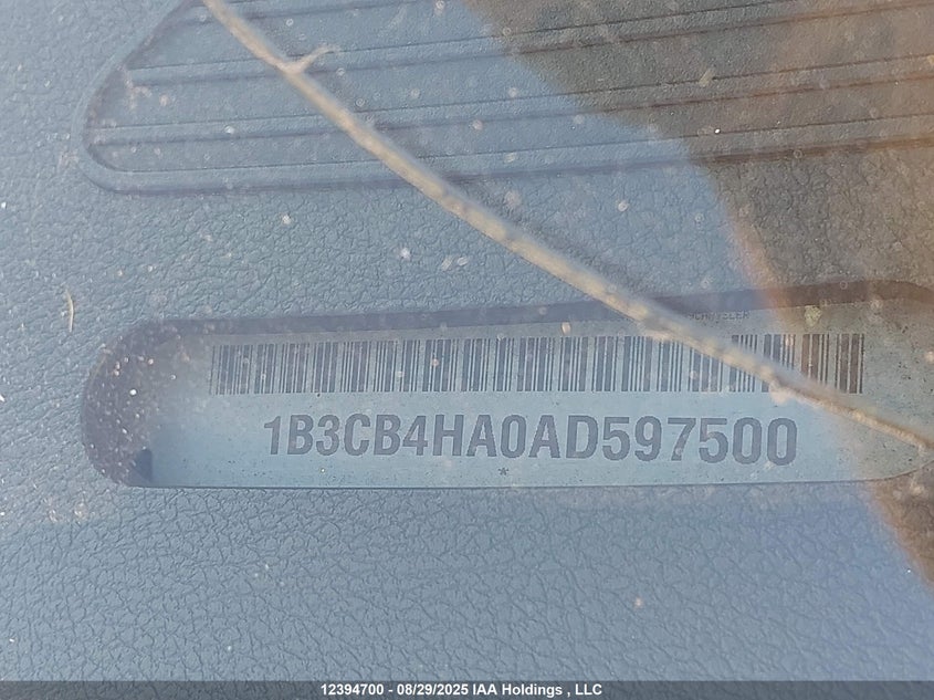 1B3CB4HA0AD597500 2010 DODGE CALIBER photo no. 9