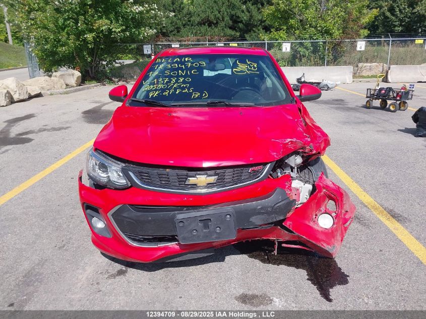 2017 Chevrolet Sonic VIN: 1G1JD6SB5H4137880 Lot: 12394709