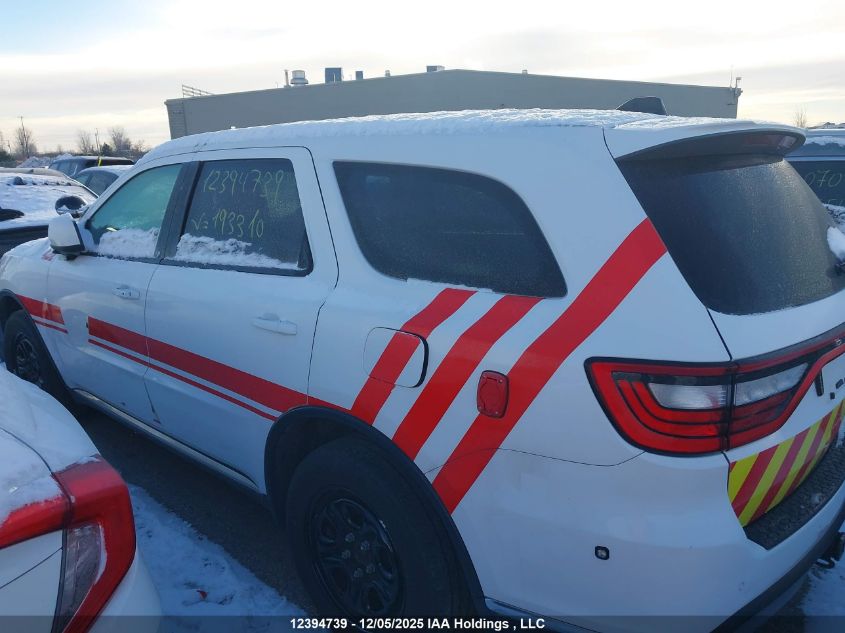 2022 Dodge Durango Pursuit/Enforcer VIN: 1C4RDJFG7NC193310 Lot: 12394739