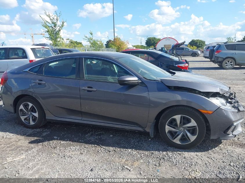 2019 Honda Civic Lx VIN: 2HGFC2F52KH005331 Lot: 12394768