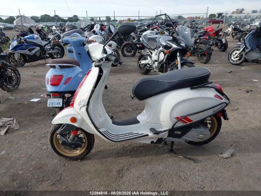 2022 Vespa Primavera/Sprint 150 VIN: ZAPM818G8N5802595 Lot: 12394818