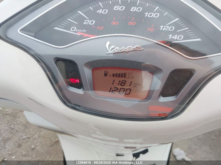 2022 Vespa Primavera/Sprint 150 VIN: ZAPM818G8N5802595 Lot: 12394818