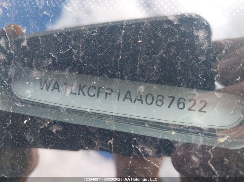 2010 Audi Q5 3.2 Premium VIN: WA1LKCFP1AA087622 Lot: 12394887