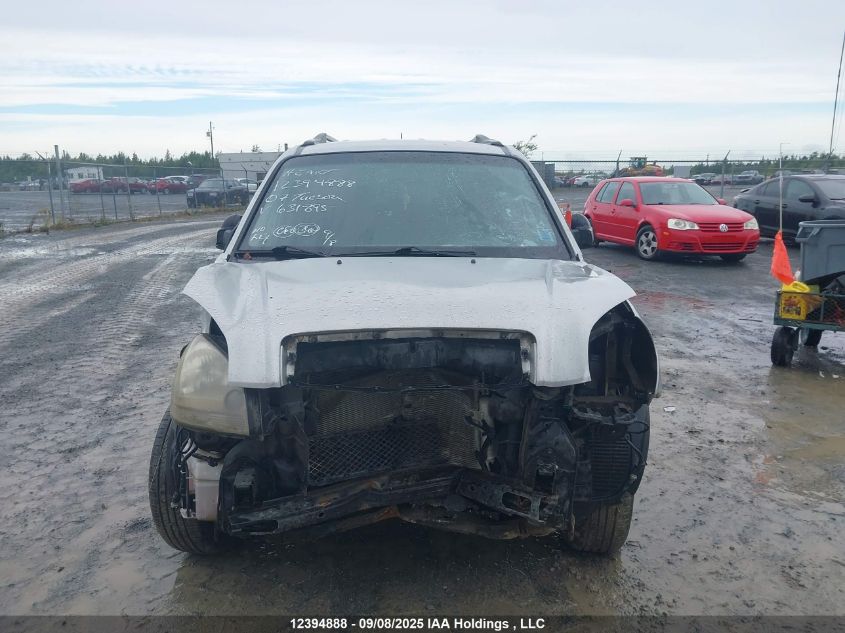 2007 Hyundai Tucson Gls VIN: KM8JM12B67U631895 Lot: 12394888