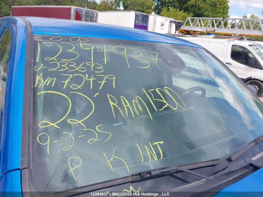 2022 Ram 1500 Classic Tradesman VIN: 1C6RR7KT3NS233693 Lot: 12394937