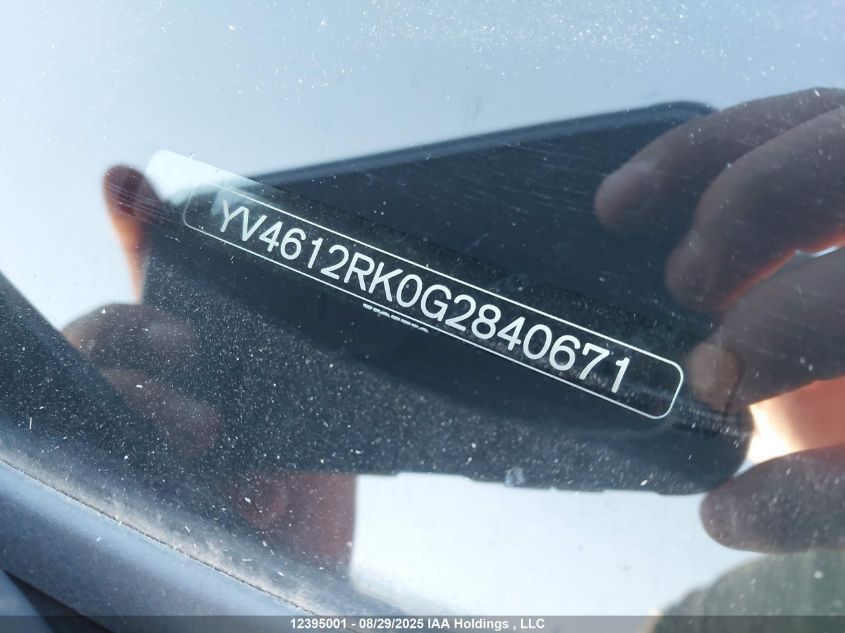 2016 Volvo Xc60 T5 Special Edition Premier VIN: YV4612RK0G2840671 Lot: 12395001