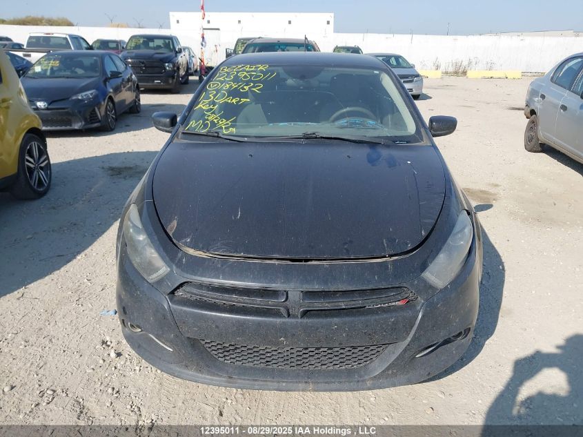 2013 Dodge Dart Sxt VIN: 1C3CDFBA6DD184132 Lot: 12395011