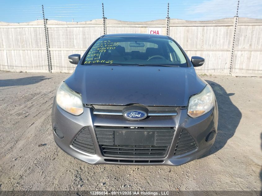 2014 Ford Focus Se VIN: 1FADP3F25EL342840 Lot: 12395034