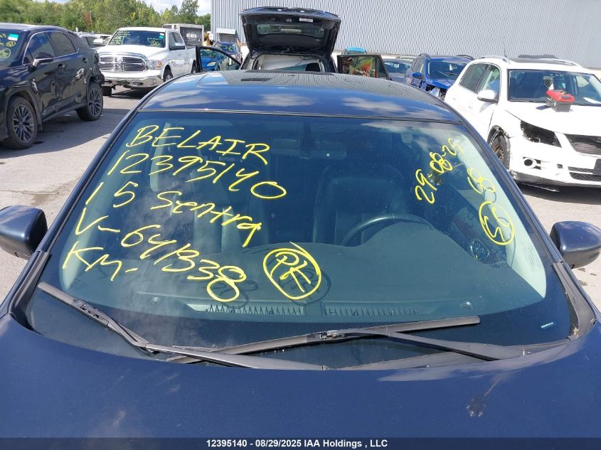 2015 Nissan Sentra VIN: 3N1AB7AP5FL641338 Lot: 12395140