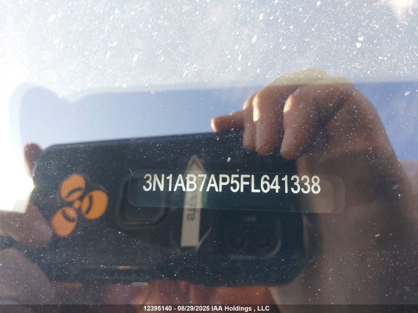 2015 Nissan Sentra VIN: 3N1AB7AP5FL641338 Lot: 12395140
