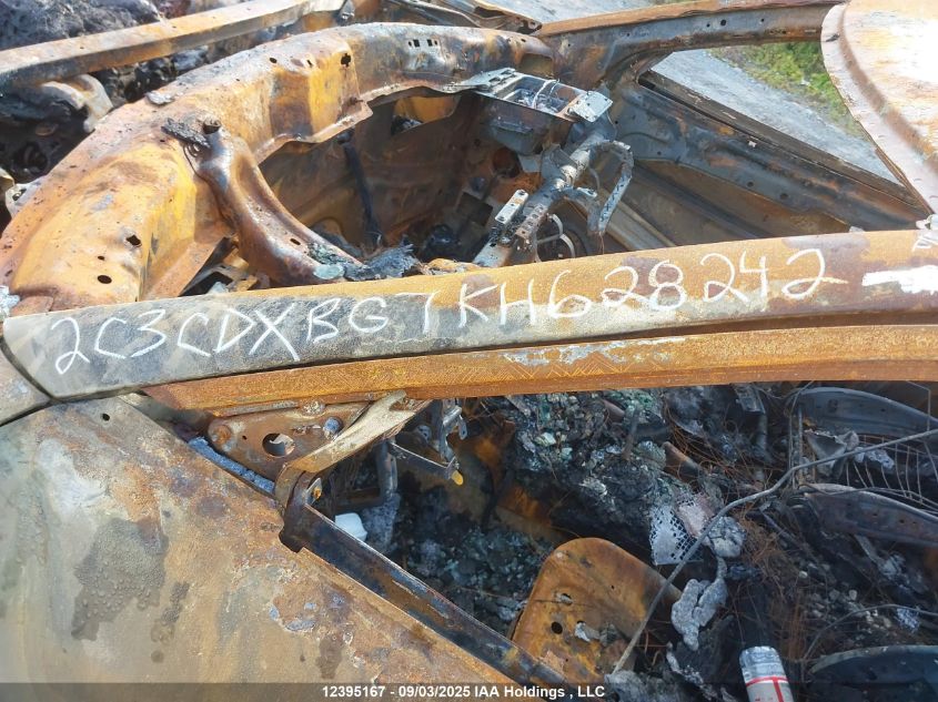 2019 Dodge Charger Sxt VIN: 2C3CDXBG7KH628242 Lot: 12395167